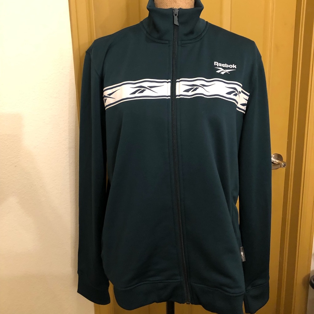 Reebok classic vector track tracksuit jacket green cool dope streetwear large L